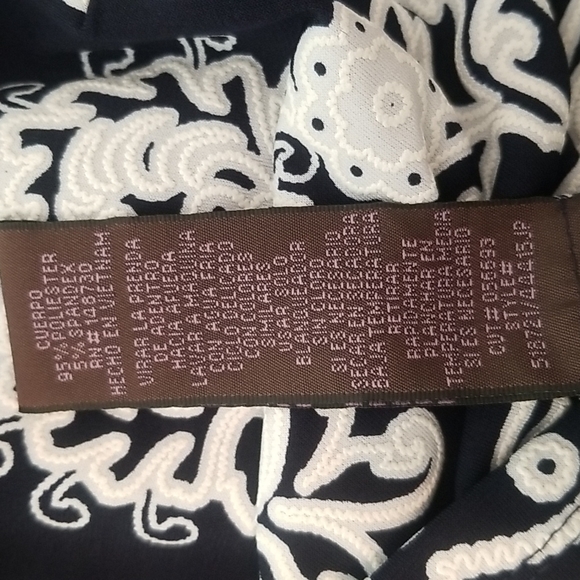 Trully black & white graphic print dress size 18 - Picture 5 of 7